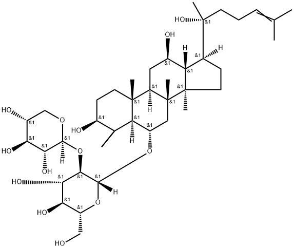 20(R)-Notoginsenoside R2 Struktur