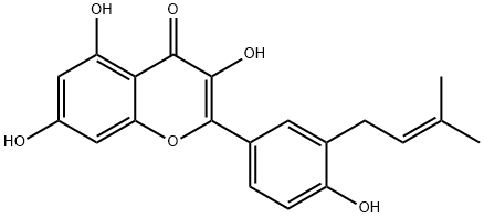 Isolicoflavonol Struktur