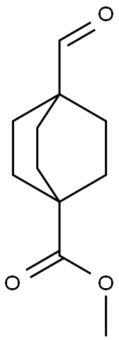 4-Formyl-bicyclo[2.2.2]octane-1-carboxylic acid methyl ester Structure