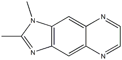 1H-Imidazo[4,5-g]quinoxaline,1,2-dimethyl-(7CI) 结构式