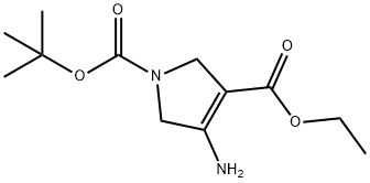 1-tert-butyl 3-ethyl 4-amino-1H-pyrrole-1,3(2H,5H)-dicarboxylate Structure