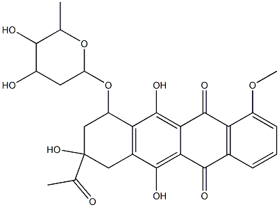 3'-deamino-3'-hydroxydaunorubicin Structure