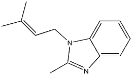 1H-Benzimidazole,2-methyl-1-(3-methyl-2-butenyl)-(9CI) Structure