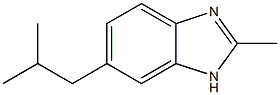 Benzimidazole, 5(or 6)-isobutyl-2-methyl- (7CI) Structure