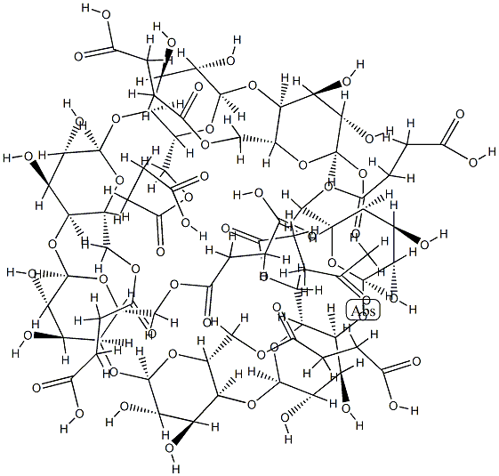 [6-(1,4-二氧代戊基)六(6-丁二酰基)]环阿卓七糖, 957494-34-7, 结构式