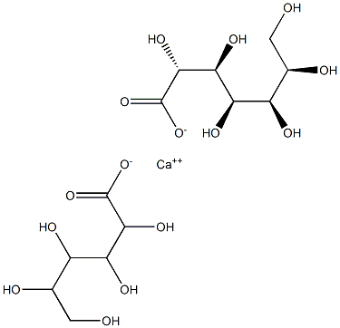 [(D-グルコース-1-イル)オキシ][(D-glycero-D-gulo-ヘプトース-1-イル)オキシ]カルシウム 化学構造式