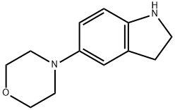 2,3-dihydro-5-(4-Morpholinyl)-1H-Indole Structure