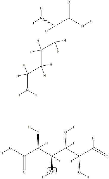 D-ガラクツロン酸/L-リシン,(1:1) 化学構造式