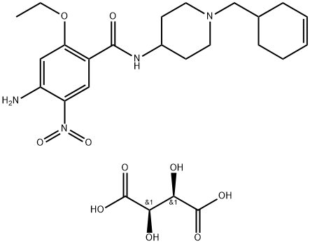96623-56-2 4-氨基-N-[1-(3-环己烯-1-基甲基)-4-哌啶基]-2-乙氧基-5-硝基苯甲酰胺酒石酸盐