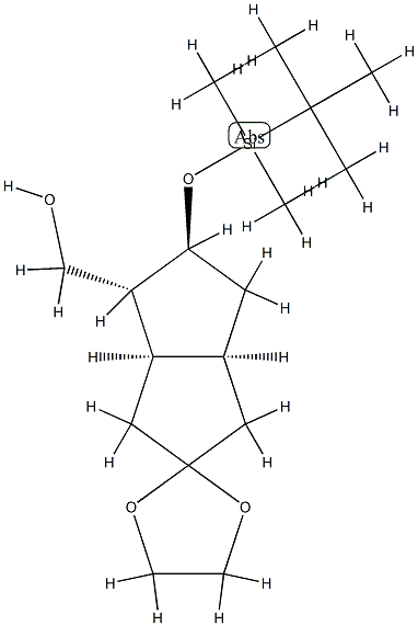 96648-15-6 (3'aalpha,4'alpha,5'beta,6'aalpha)-5'-[[(tert-butyl)dimethylsilyl]oxy]hexahydrospiro[1,3-dioxolane-2,2'(1'H)-pentalene]-4'-methanol
