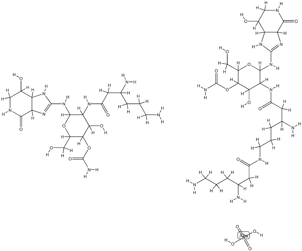 硫酸ノーセオトリシン 化学構造式