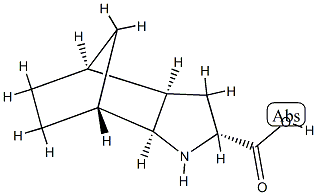 4,7-Methano-1H-indole-2-carboxylicacid,octahydro-,(2-alpha-,3a-alpha-,4-bta-,7-bta-,7a-alpha-)-(9CI) 结构式
