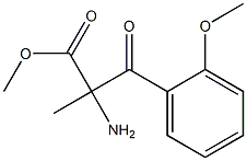 Phenylalanine,  2-methoxy--alpha--methyl--bta--oxo-,  methyl  ester 结构式
