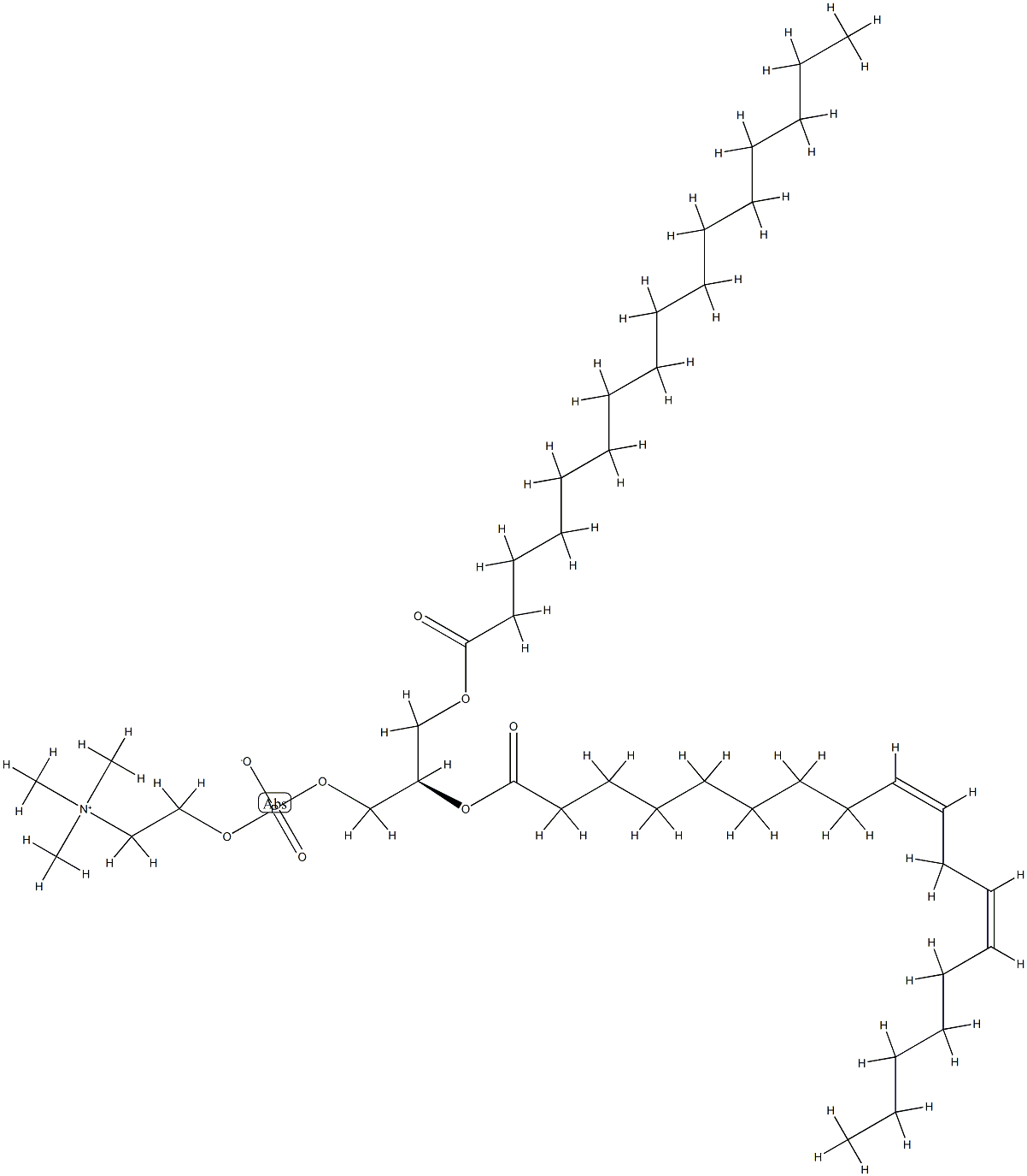 磷脂酰胆碱(大豆), 97281-47-5, 结构式