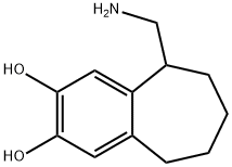 5H-Benzocycloheptene-2,3-diol,5-(aminomethyl)-6,7,8,9-tetrahydro-(9CI) Structure