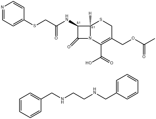 苄星头孢匹林, 97468-37-6, 结构式