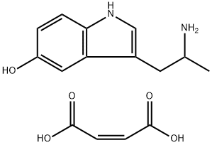 α-Methyl-5-hydroxytryptamine  maleate  salt,  (±)-3-(2-Aminopropyl)indol-5-ol  maleate  salt Structure