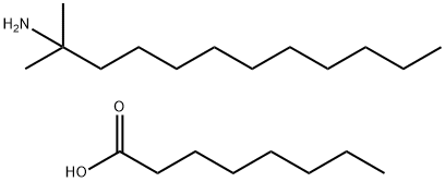 octanoic acid, compound with 1,1-dimethylundecylamine (1:1) 结构式