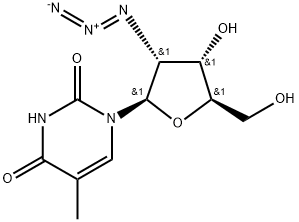 2'-Azido-2'-deoxy-5-methyluridine 化学構造式
