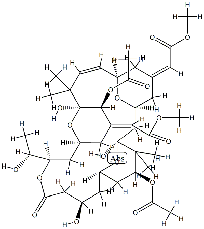 Acetic acid, 2,2-(1S,3S,7R,8E,11S,12S,15S,17R,21R,23R,25S)-12,25-bis(acetyloxy)-1,11,21-trihydroxy-17-(1R)-1-hydroxyethyl-10,10,26,26-tetramethyl-19-oxo-18,27,28,29-tetraoxatetracyclo21.3.1.13,7.111,15nonacos-8-ene-5,13-diylidenebis-, dimethyl ester, (25Z|