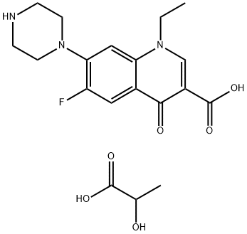 乳酸诺氟沙星,97867-34-0,结构式
