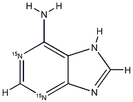 6-Aminopurine-15N2,  Vitamin  B4 Structure