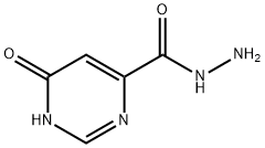 4-Pyrimidinecarboxylicacid,1,6-dihydro-6-oxo-,hydrazide(6CI) Struktur