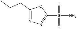 1,3,4-Oxadiazole-2-sulfonamide,5-propyl-(6CI) 化学構造式