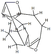 4,5,9,10-Tetrahydro-2,7:3,6-diethanocycloocta[1,2-b:6,5-b']difuran Struktur