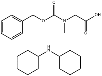 N-苄氧羰基肌氨酸二环己胺盐, 98115-28-7, 结构式