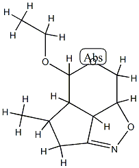 5H-1,6-Dioxa-2-azacyclopent[cd]indene,5-ethoxy-3,4,4a,7,7a,7b-hexahydro-4-methyl-,[4S-(4alpha,4aalpha,5alpha,7aalpha,7balpha)]-(9CI) Struktur
