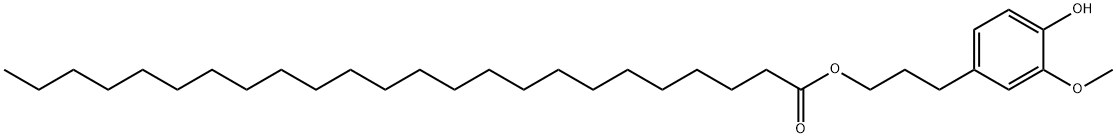 3-(4-Hydroxy-3-Methoxyphenyl)propyl tetracosanoate Struktur
