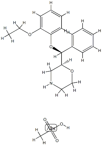ReboxetineMesylate Structure