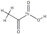 丙酮酸-1-13C 结构式