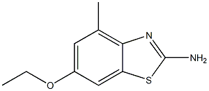 2-Benzothiazolamine,6-ethoxy-4-methyl-(9CI) 化学構造式