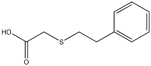 2-[(2-苯乙基)硫烷基]乙酸, 99186-25-1, 结构式