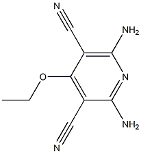 3,5-Pyridinedicarbonitrile,2,6-diamino-4-ethoxy-(6CI) 结构式