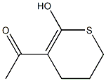 Valeric acid, 2-(1-hydroxyethylidene)-5-mercapto-, delta-(thio lactone) (6CI) Structure
