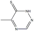 1,2,4-Triazine-6(1H)-thione,5-methyl-(9CI) 结构式