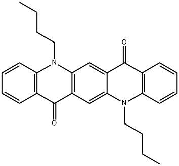 N,N'-ジブチルキナクリドン 化学構造式