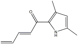 2,4-Pentadien-1-one,1-(3,5-dimethylpyrrol-2-yl)-(6CI) Structure