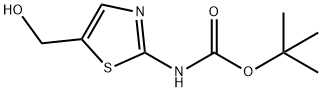 tert-butyl 5-(HydroxyMethyl)thiazol-2-ylcarbaMate Structure