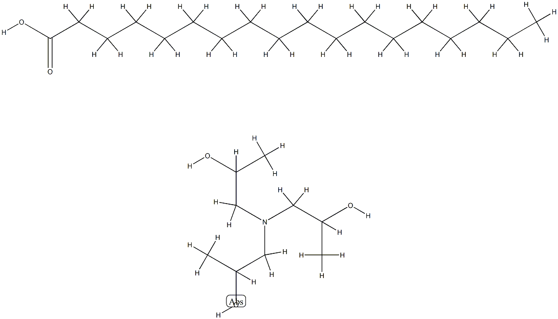 stearic acid, compound with 1,1',1''-nitrilotri(propan-2-ol) (1:1) Struktur