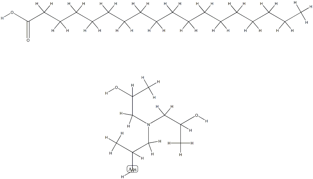 stearic acid, compound with 1,1',1''-nitrilotri(propan-2-ol) (1:1) Structure