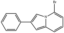 5-BROMO-2-PHENYL-INDOLIZINE Struktur