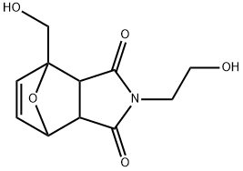 2-(2-hydroxyethyl)-4-(hydroxymethyl)hexahydro-1H-4,7-epoxyisoindole-1,3(2H)-dione Structure