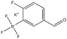 POTASSIUM 2-FLUORO-5-FORMYLPHENYLTRIFLUOROBORATE Struktur