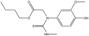 1-CARBOBUTYLMETHYL-3-VANILLYL-2-THIOUREA Structure