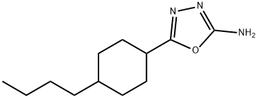 5-(4-butylcyclohexyl)-1,3,4-oxadiazol-2-amine Structure