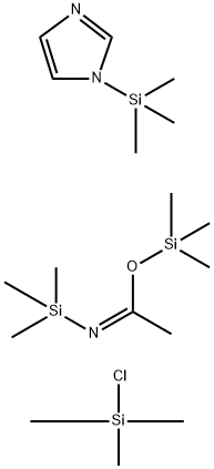 N,O-双(三甲硅基)乙酰胺 – 三甲基氯硅烷 – 1-(三甲基甲硅基)咪唑混合物 结构式